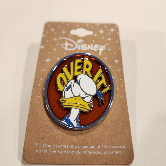 Disney Donald Duck Over It Stained Glass Enamel Pin NEW - Picture 7 of 9